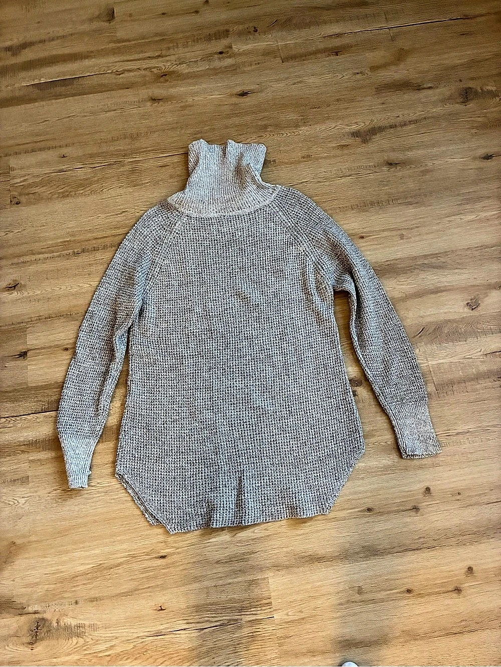 Razzle Dazzle Turtleneck Pullover Sweater Gray